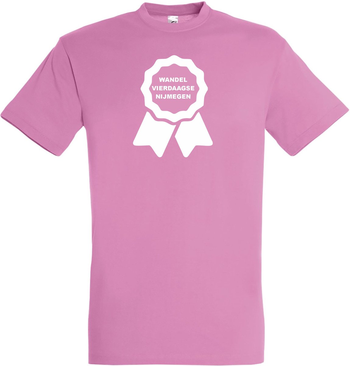 T-shirt Lintje vierdaagse Nijmegen |Wandelvierdaagse | vierdaagse Nijmegen | Roze woensdag | Roze | maat XS